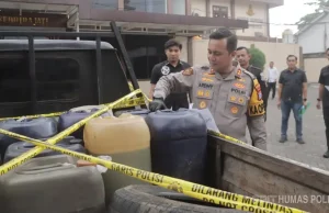 Polres Blitar Ungkap Kasus Dugaan Penimbunan 1.030 Liter BBM Bersubsidi