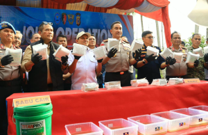 Tim Gabungan Sita Hampir 1,2 Ton Sabu dari Laboratorium Gelap di Aceh