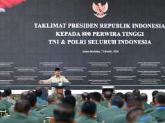 Presiden Prabowo Sampaikan Taklimat kepada 800 Perwira Tinggi TNI-Polri