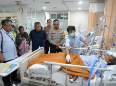 Polisi Jenguk Korban Kecelakaan Ojol di Blok M, Pastikan Penanganan Medis hingga Sembuh