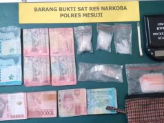 Polisi Bongkar Peredaran Narkoba di Mesuji, Senjata Api Rakitan Ikut Disita