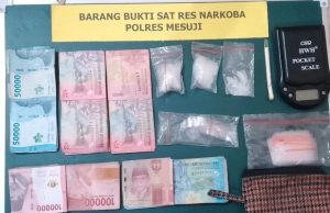 Polisi Bongkar Peredaran Narkoba di Mesuji, Senjata Api Rakitan Ikut Disita