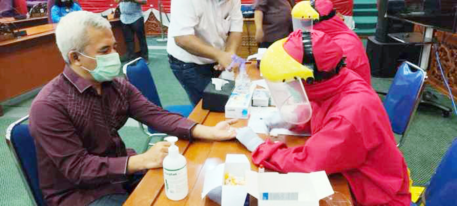 Anggota DPRD Kota Depok Jalani Rapid Test