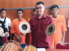 Curi Seperangkat Gamelan di Pura Kawitan Pasek Gelgel, Polres Buleleng Ringkus Pelaku