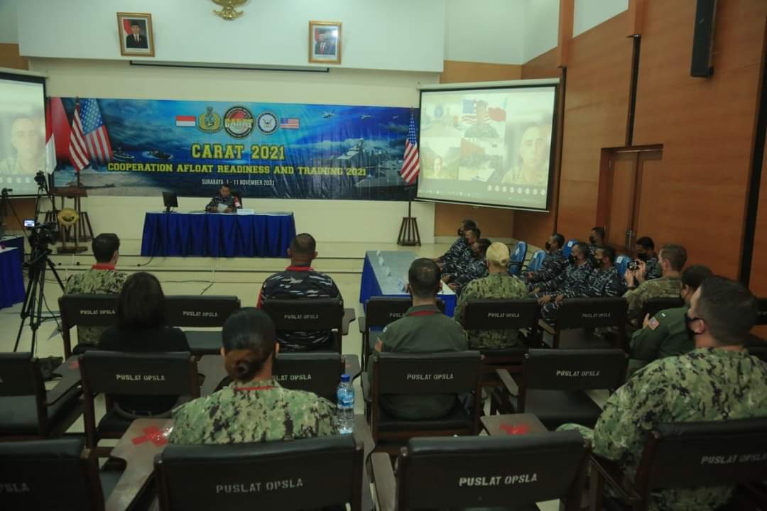 Resmi Dibuka, Latma Carat 2021 Ajang Tingkatkan Kemampuan Perang Prajurit TNI AL dan US NAVY