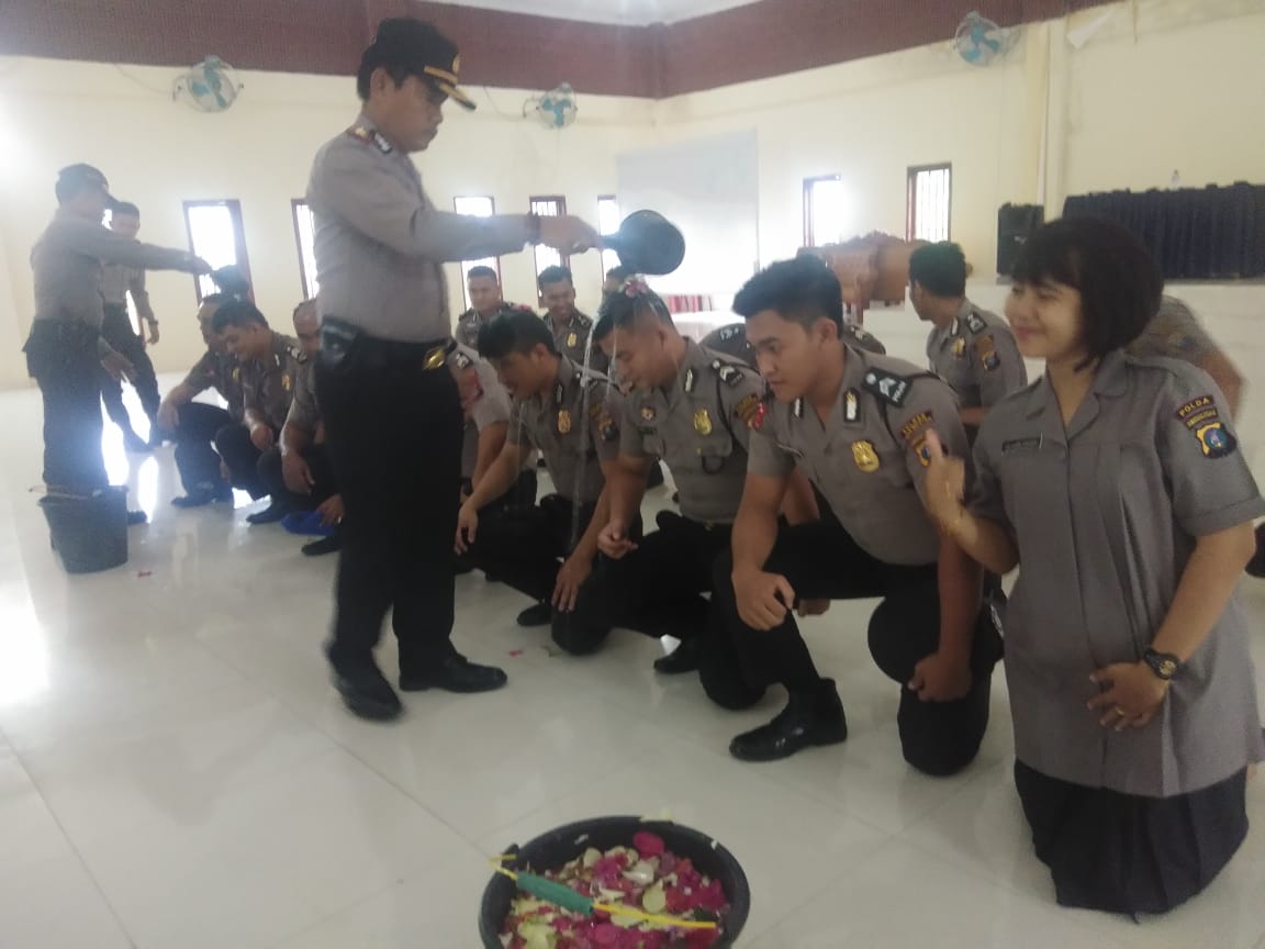 27 Personil Polres Nias Selatan Mendapatkan Kenaikan Pangkat