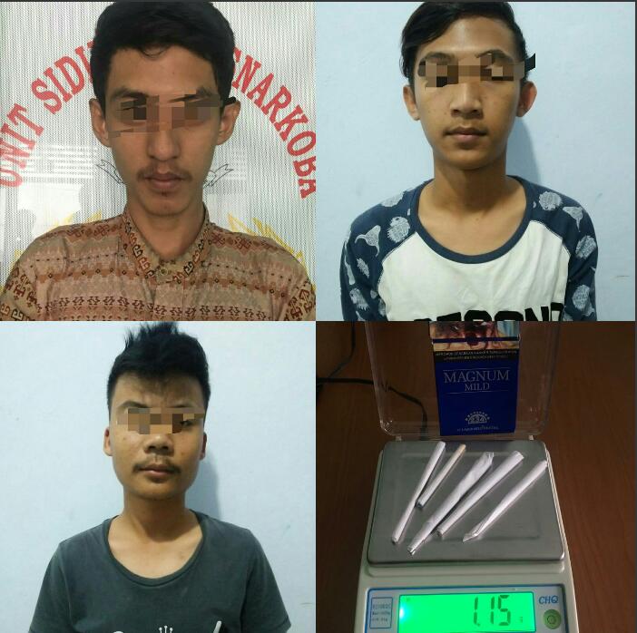 Satres Narkoba Polres Pandeglang Ciduk 3 Pemuda Penyalahgunaan Narkoba