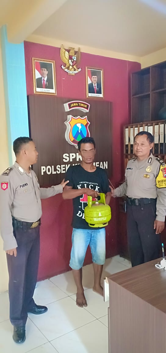 Polsek Kedamean Berhasil Amankan Seorang Pelaku Pencurian Tabung LPG