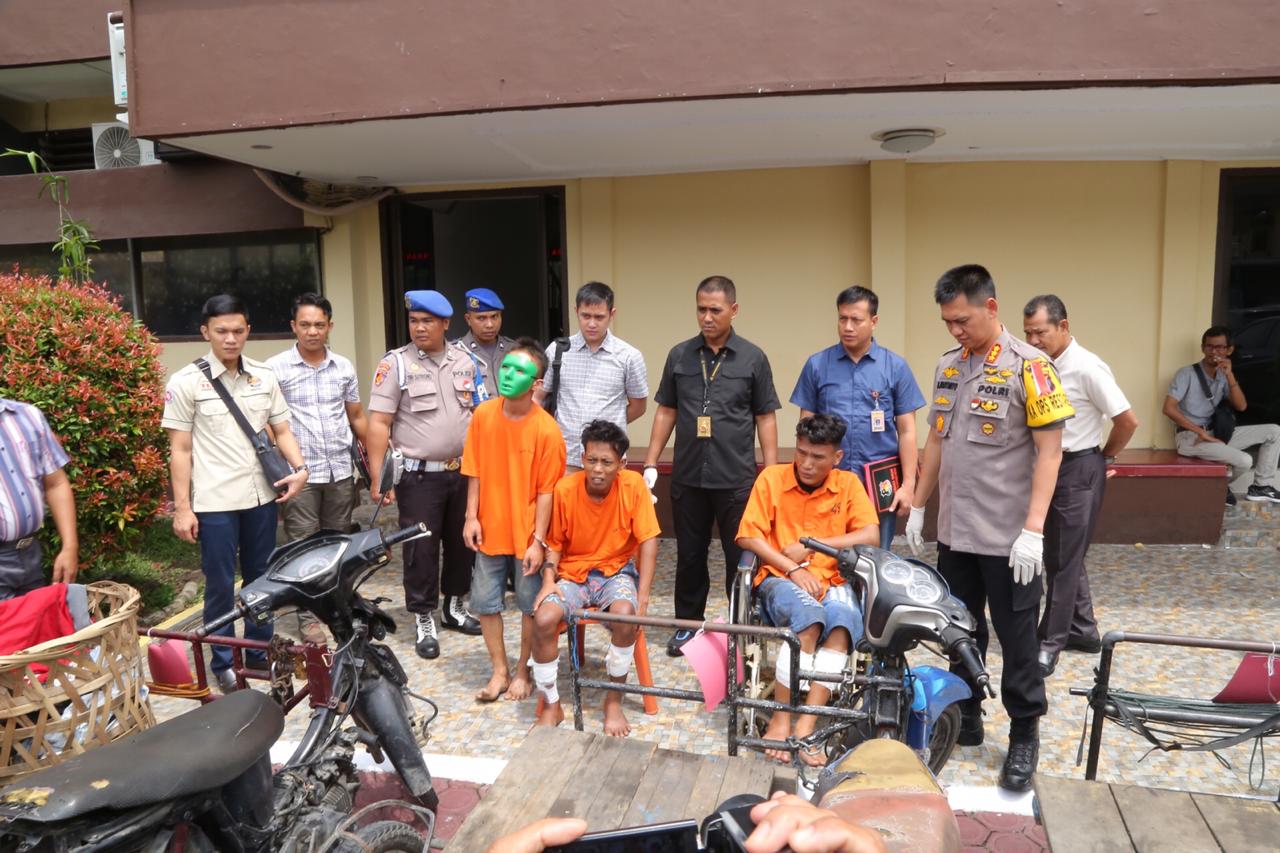 3 Pelaku Becak Hantu Diringkus Pegasus Polrestabes Medan