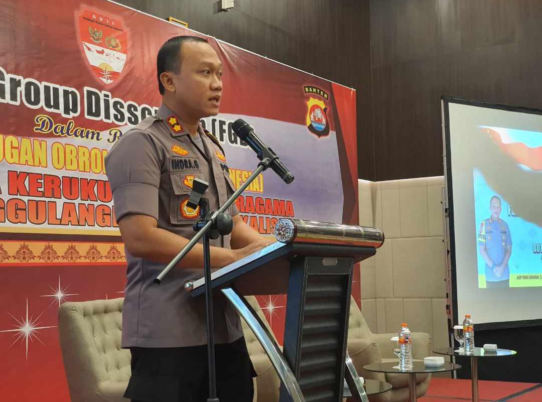Sambutan Kapolres Serang Dalam FGD Rembugkan Obrolan Tentang Indonesia