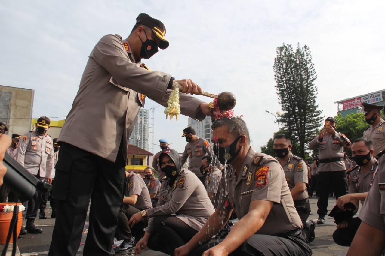 211 Personel Polresta Bandar Lampung Naik Pangkat di Januari 2021