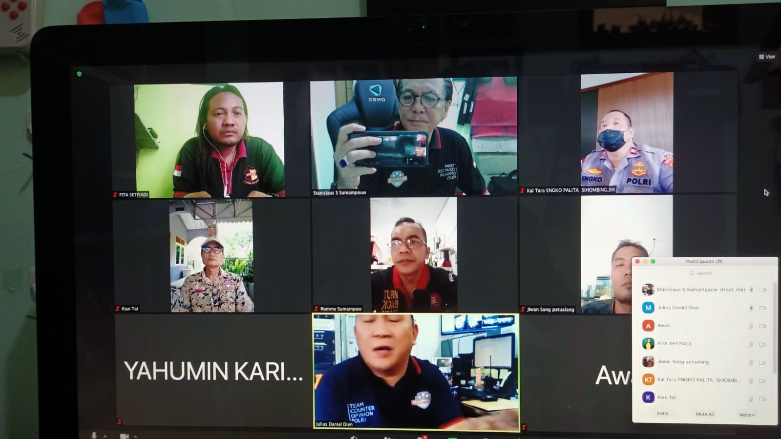 Lebih Baik Lebih Profesional Jadi Tema Rapat Virtual Redaksi Maspolin.id Minggu Pertama Bulan Agustus