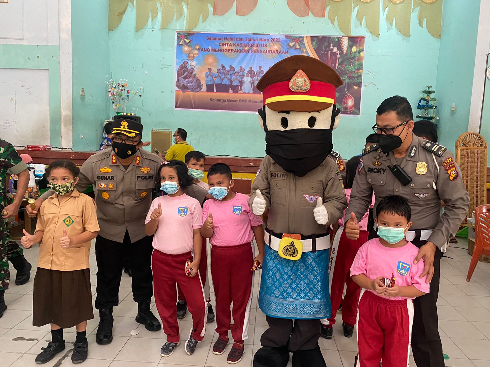 Kapolres Siak Bersama Dandim Pantau Pelaksanaan Vaksinasi Anak