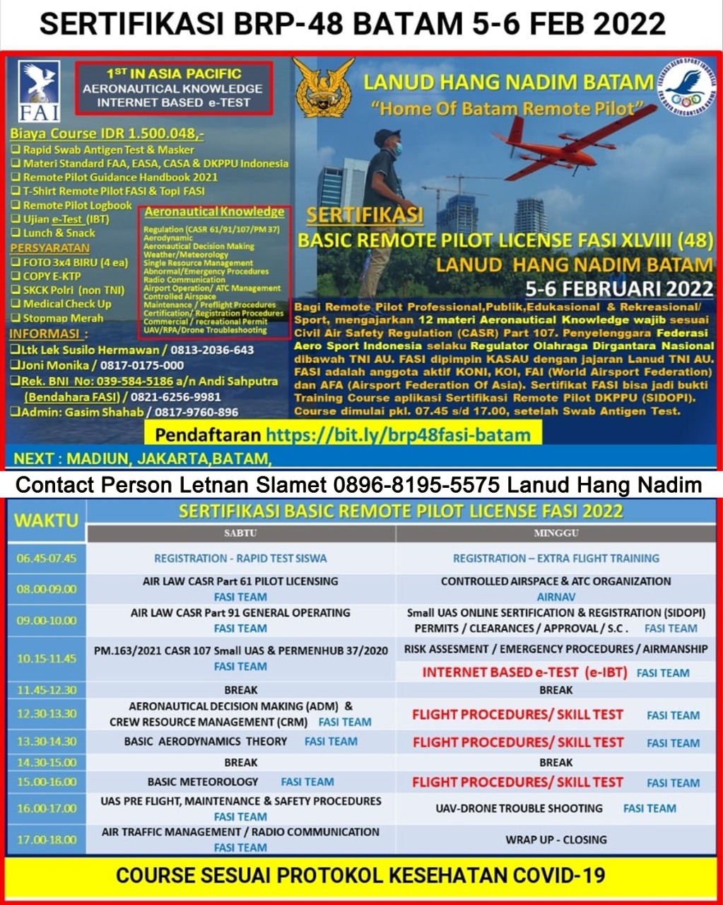 Letkol Penerbang Iwan Setiawan: Kami Sangat Peduli Penerbangan dan Pengguna Drone, Baik Yang Bersifat Hobi Maupun Profesional