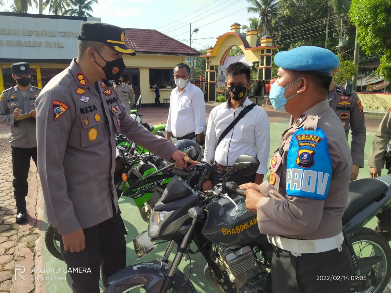 Untuk Memaksimalkan Pelaksanaan Tugas Personil, Kapolres Madina Cek Kondisi Kenderaaan Dinas Roda Dua