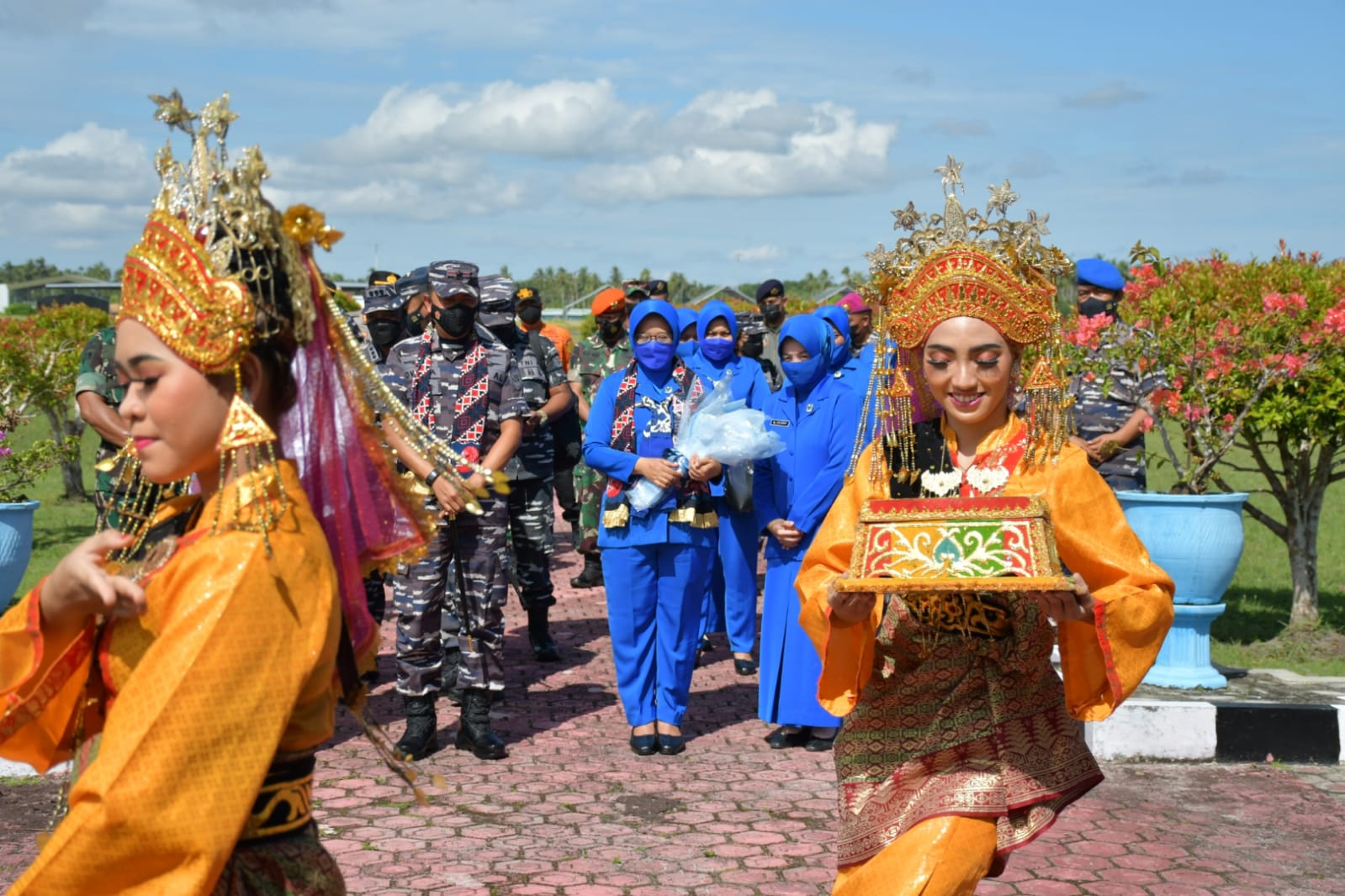 Kunker ke Lanal Ranai, Danlantamal IV Disambut Baik Forkopimda Kab. Natuna