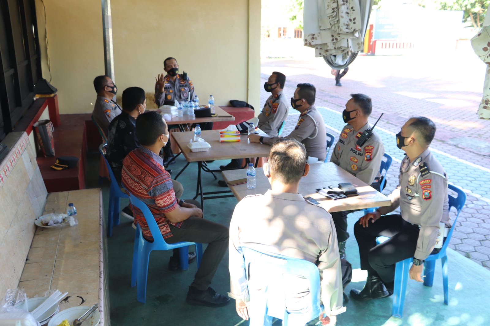 Lakukan Upaya Maksimal, Agar 16 Hari Kedepan Target Vasinasi Di Madina Tercapai” Atensi AKBP H.M. Reza Chairul, A.S, S.I.K, S.H, M.H Saat Cofee Morning