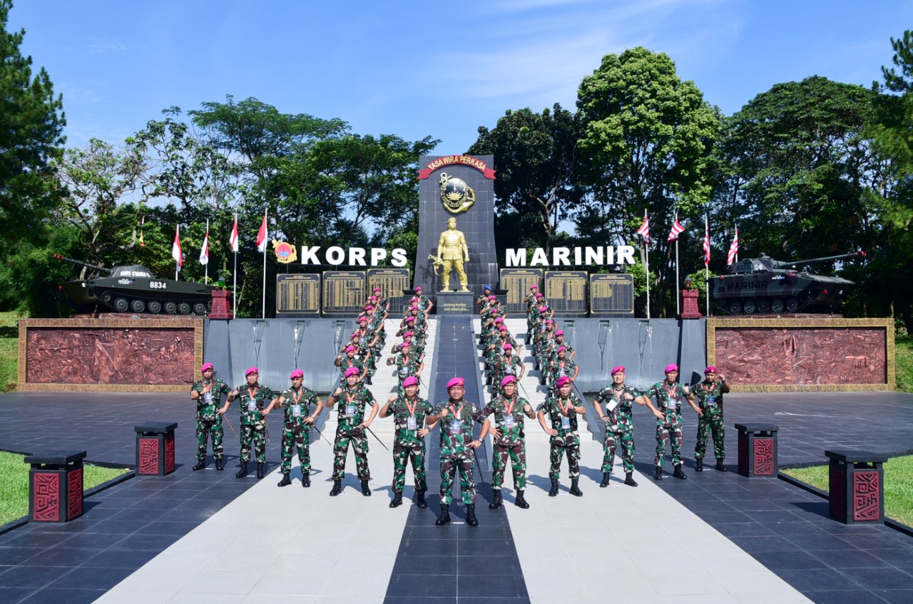 Danyonmarhanlan IV Mengikuti Rapat Komando Terbatas Pasmar 1