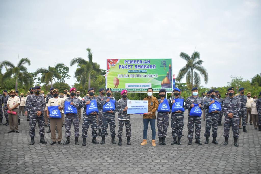 LANTAMAL IV TERIMA THR DARI BRI CABANG TANJUNGPINANG