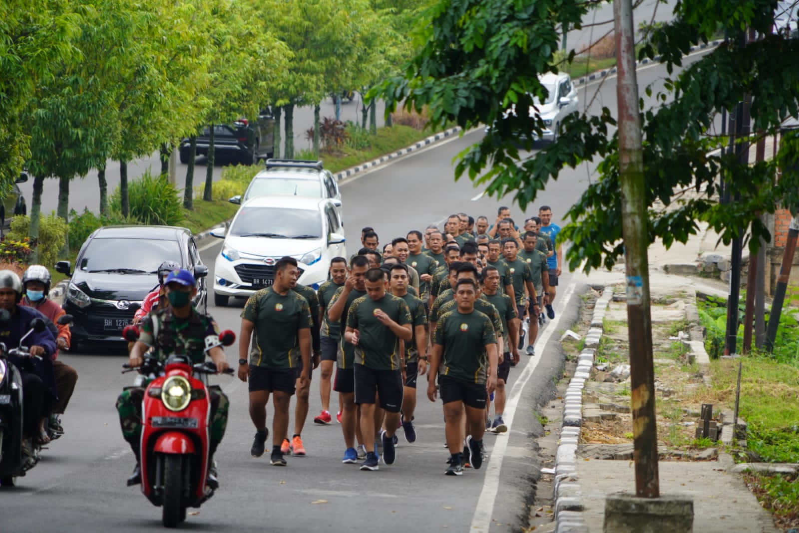Usai Libur Lebaran, Prajurit Korem 042/Gapu Bina Fisik