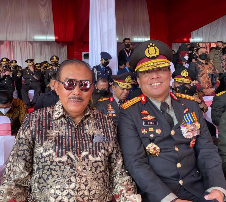 PRESIDEN JOKOWI MENJADI IRUP UPACARA PERINGATAN HARI BHAYANGKARA KE 76 (1 JULI 2022) DI AKPOL SEMARANG