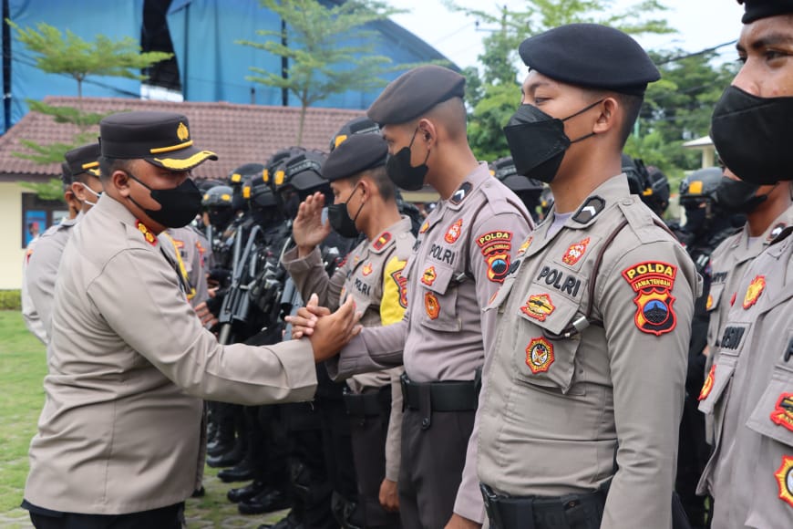 Pilkades Serentak Berjalan Aman, Polres Demak Gelar Apel Konsolidasi