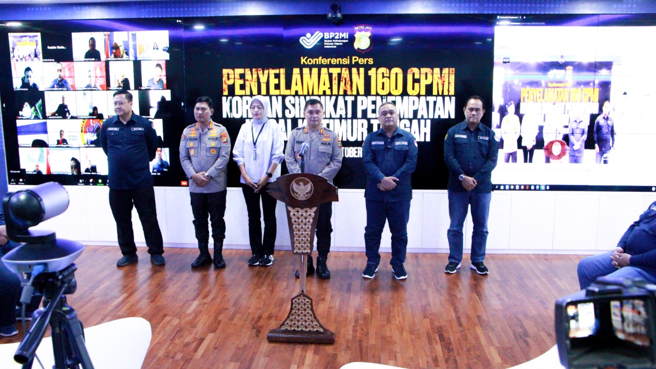 Polda Metro Jaya dan BP2MI Gagalkan 160 Calon Pekerja Migran Yang Akan Dikirim ke Timur Tengah