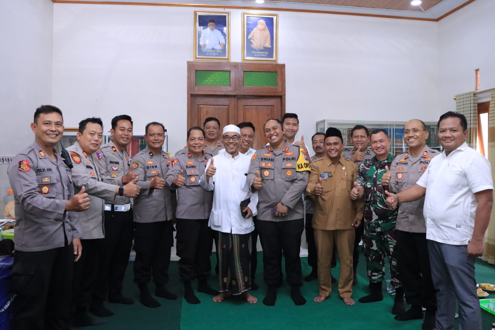 Pemantapan Harkamtibmas, Polres Ngawi Jalin Silaturahmi Dengan PCNU