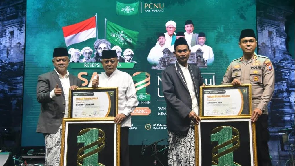 Sukseskan Rangkaian 1 Abad NU, Kapolres Malang Terima Penghargaan Dari PCNU Kabupaten Malang