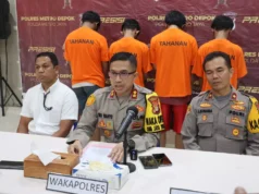Polres Metro Depok Ringkus Gangster yang Penganiaya Warga di Cimanggis