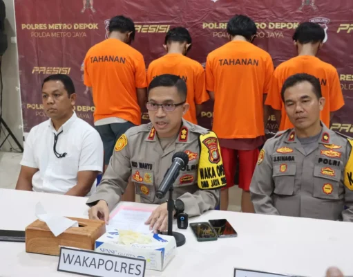 Polres Metro Depok Ringkus Gangster yang Penganiaya Warga di Cimanggis