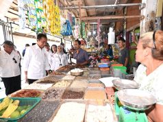 Presiden Jokowi Cek Harga dan Stok Bahan Pokok di Pasar Kawat Tanjungbalai