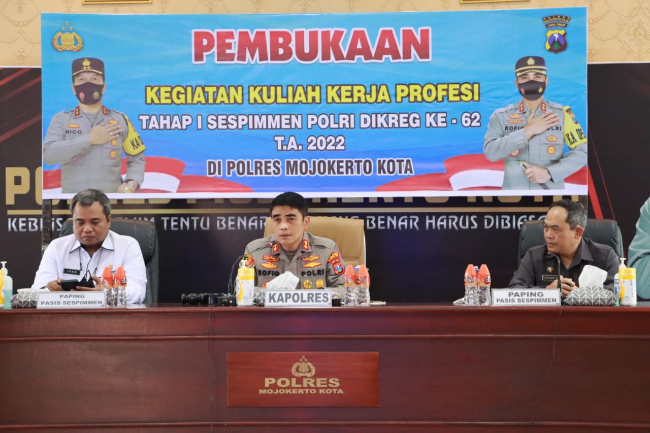 Wujudkan Pimpinan Polri Presisi, Kapolresta Mojokerto Buka KKP Sespimmen Pokjar 10