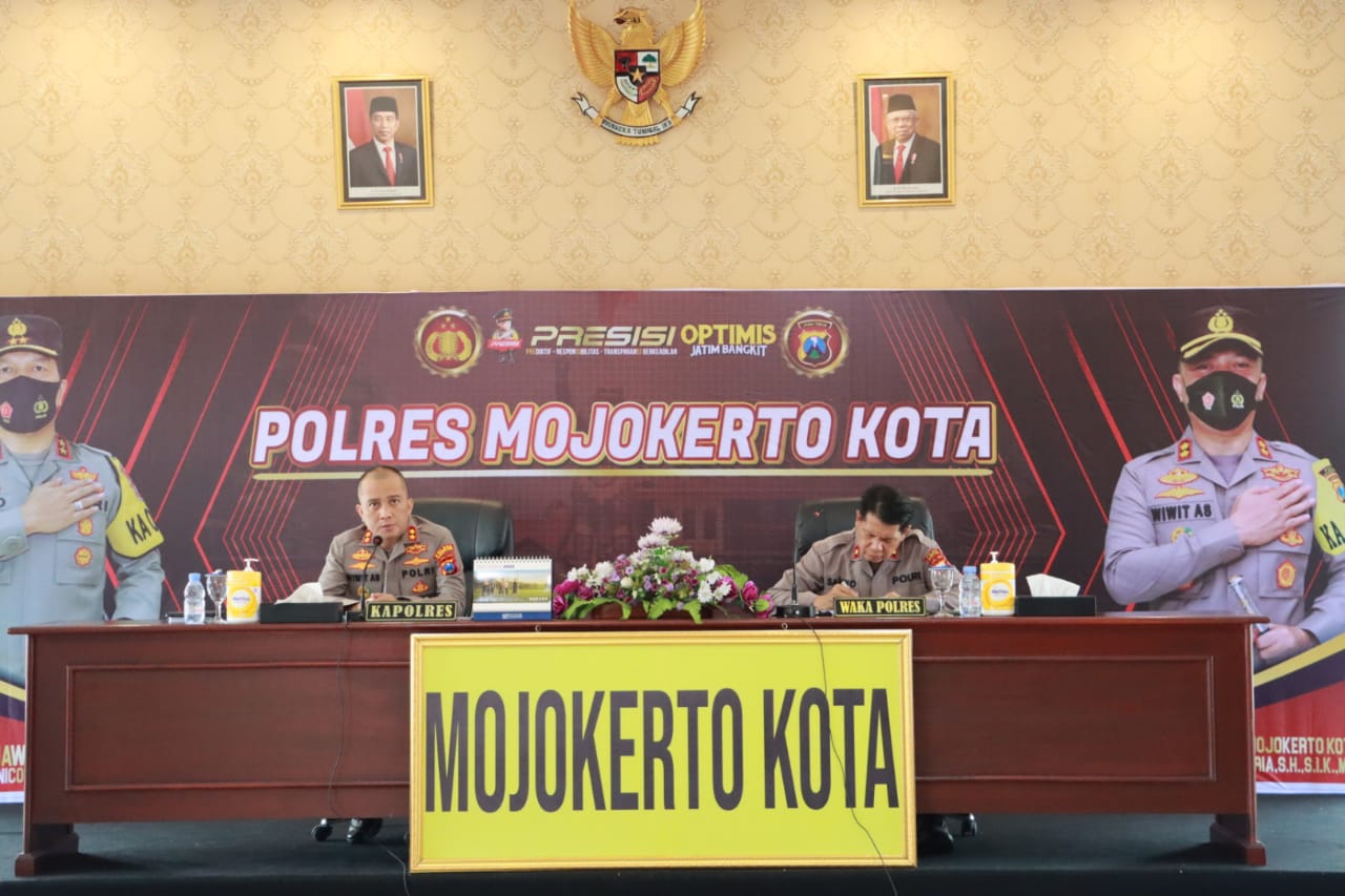 Anev Sitkamtibmas, Kapolresta Mojokerto Ingatkan Personil