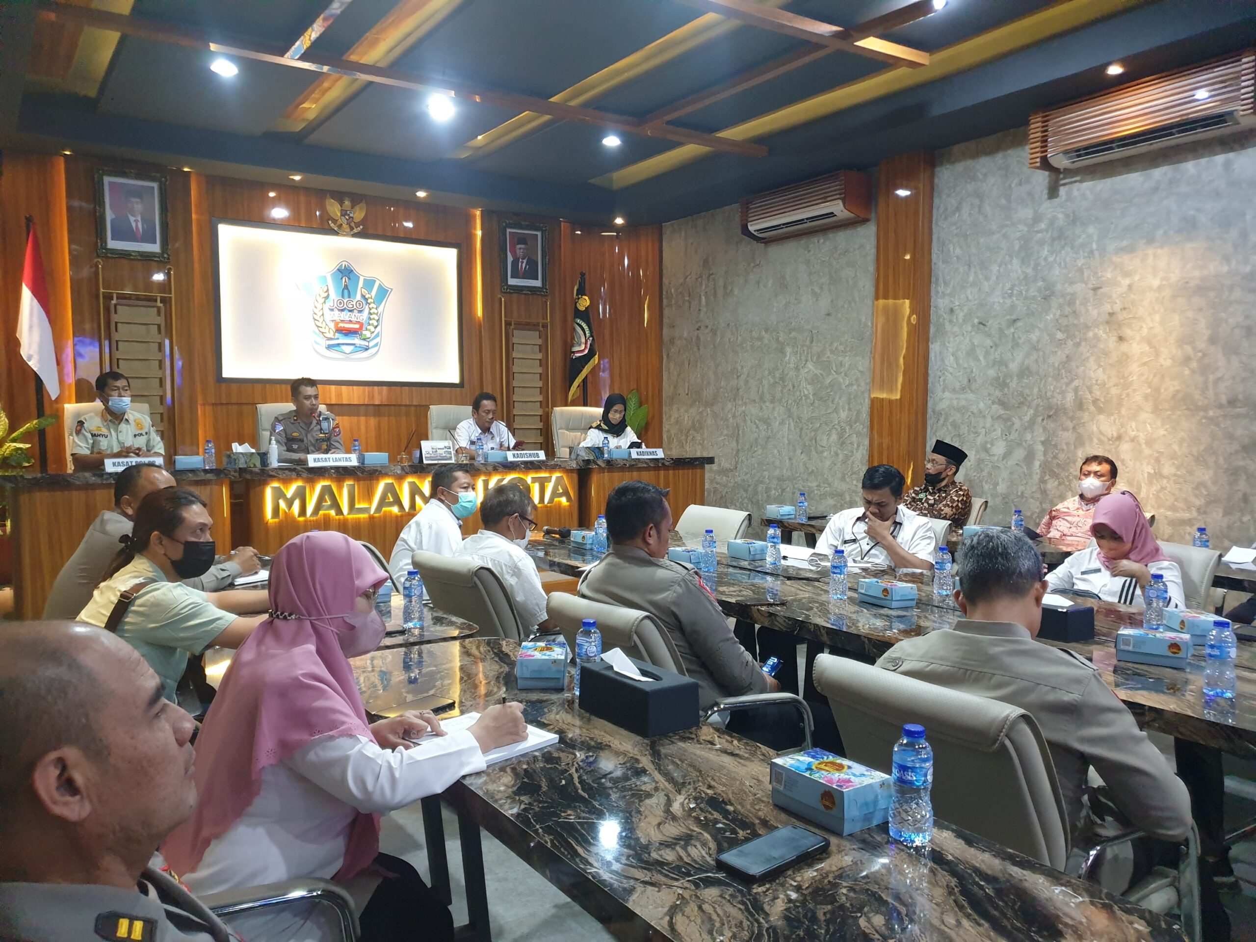 Urai Kemacetan Polresta Malang Kota adakan Rakor Lintas Sektoral