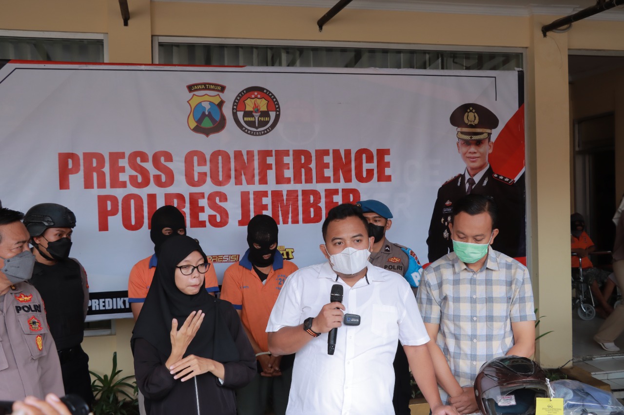 Gerak Cepat Polres Jember Berhasil Amankan Pelaku Begal Kurang dari 6 jam