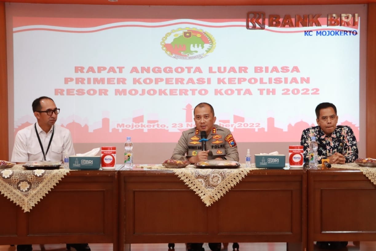 Majukan Koperasi, Polresta Mojokerto Gelar Rapat Anggota Luar Biasa Primer