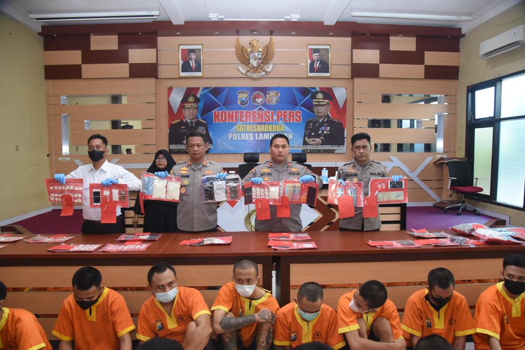 Polres Lamongan Berhasil Amankan 28 Tersangka Kasus Narkoba dalam 90 Hari