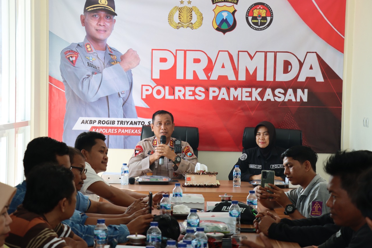 Sinergitas Jaga Kamtibmas Bersama Awak Media, Polres Pamekasan Kembali Gelar Piramida