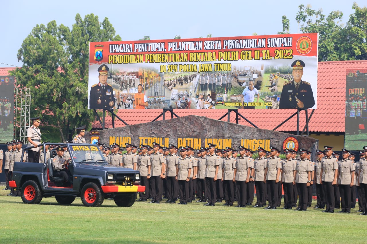 Kapolda Jatim Lantik 638 Bintara Baru Tahun Anggaran 2022