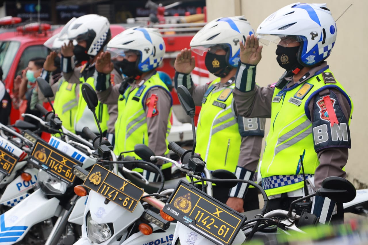 Kapolresta Mojokerto Ingatkan Personel Ikhlas dan Tanggung Jawab Dalam Tugas Pam Ops Lilin