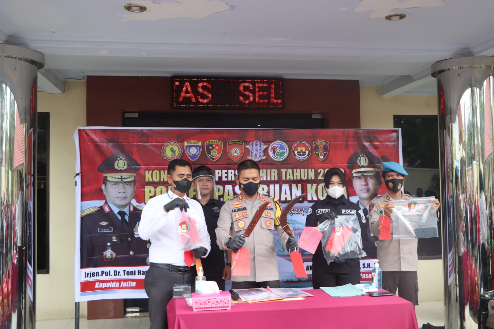 Akhir Tahun, Polres Pasuruan Kota Berhasil Amankan 12 Tersangka Street Crime