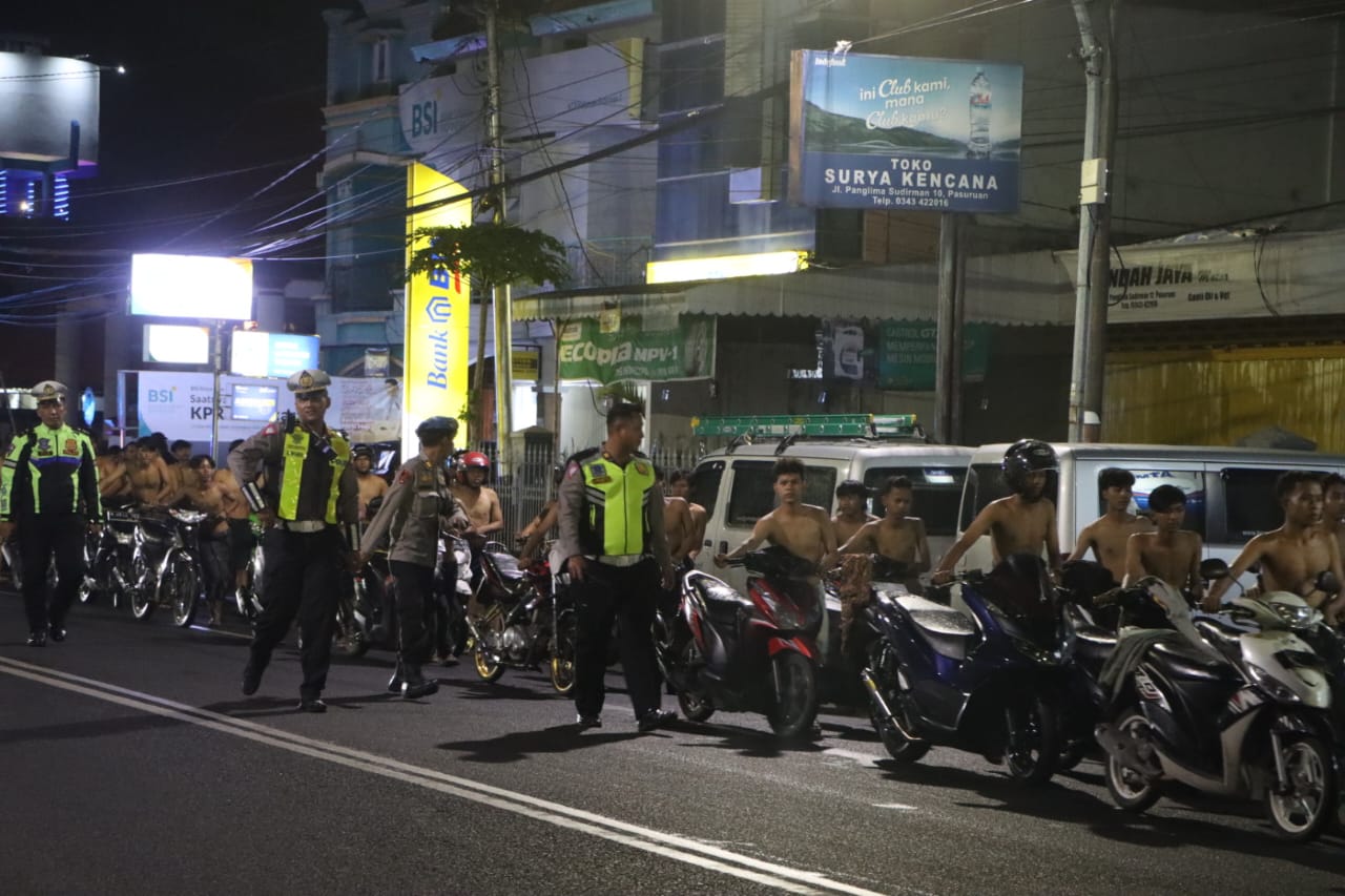 Polres Pasuruan Kota Tingkatkan Patroli, Cegah Balap Liar
