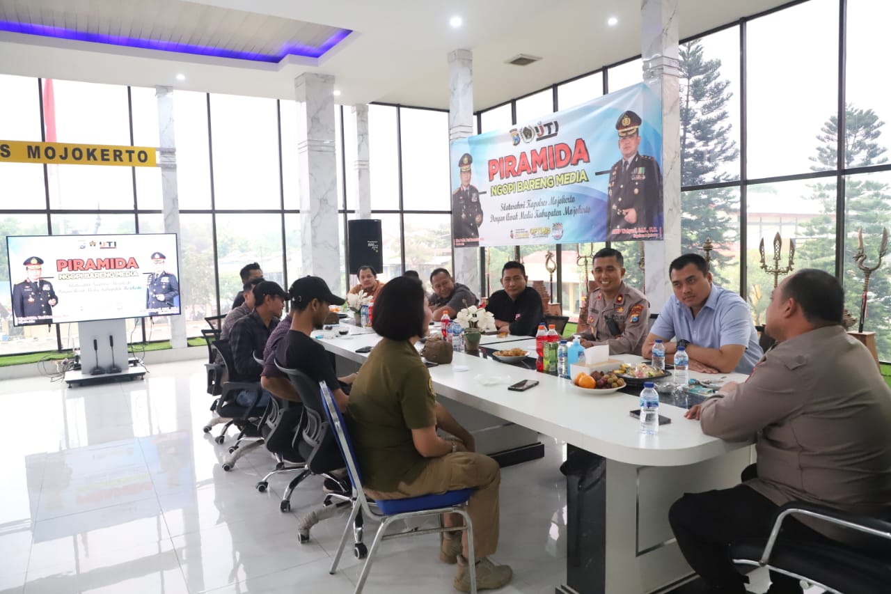 Hadapi Tahun Politik, Polres Mojokerto Perkuat Sinergi Dengan Awak Media