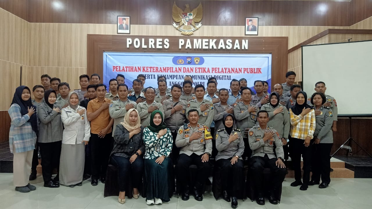 Program Quick Wins Presisi Polres Pamekasan Gelar Pelatihan Keterampilan dan Etika Pelayanan Publik