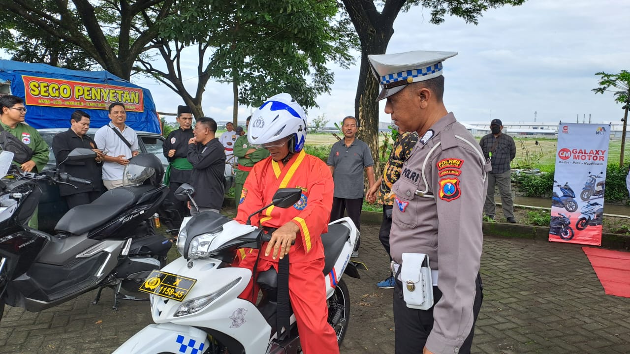 Polres Kediri Kota Sosialisasi dan Tes Riding Bersama IPSI Kota Kediri