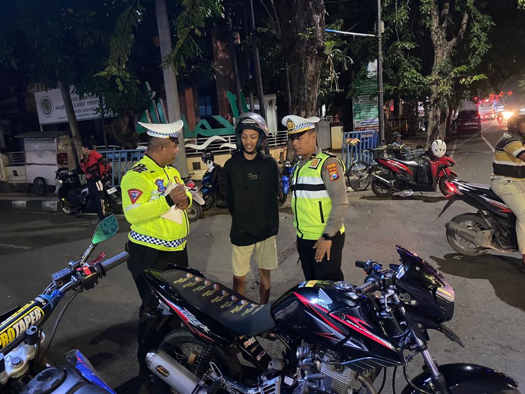 Polres Lamongan Amankan 25 Motor Knalpot Brong