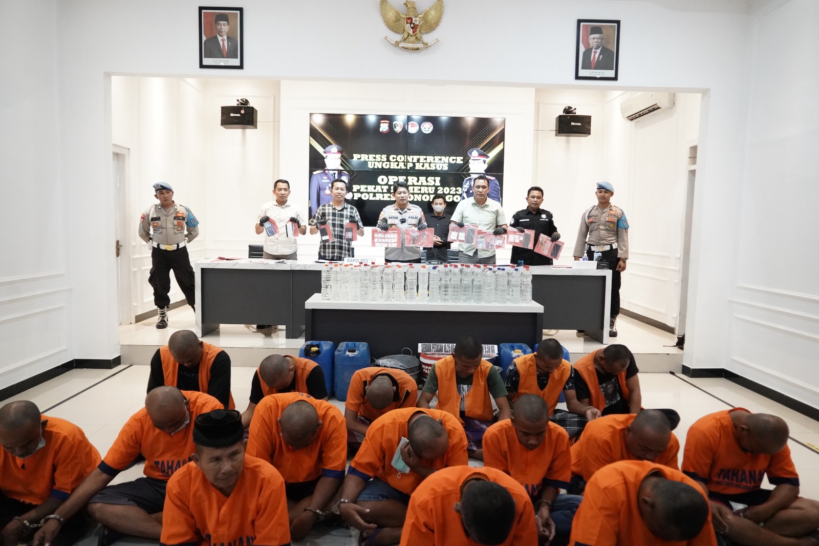 Polres Ponorogo Berhasil Ungkap 22 Kasus Saat Operasi Pekat Semeru 2023