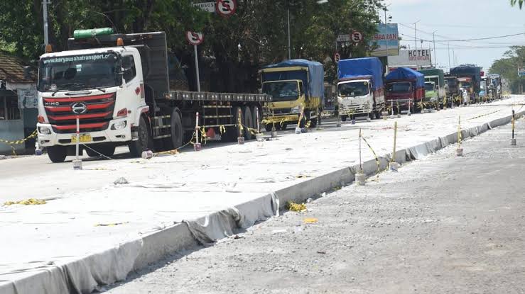 Polresta Mojokerto Beri Himbauan H-7 Lebaran Jalur Transnasional Steril Dari Angkutan barang