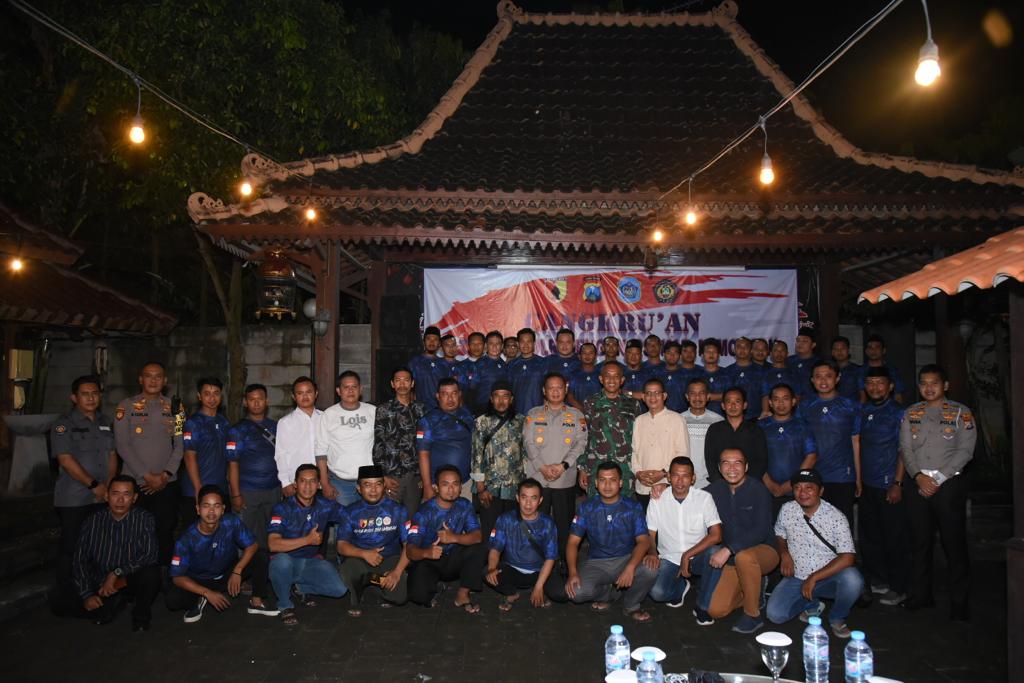 Polres Lamongan Gandeng TNI Gelar Cangkrukan Bersama IPSI, Bersama Jaga Kamtibmas